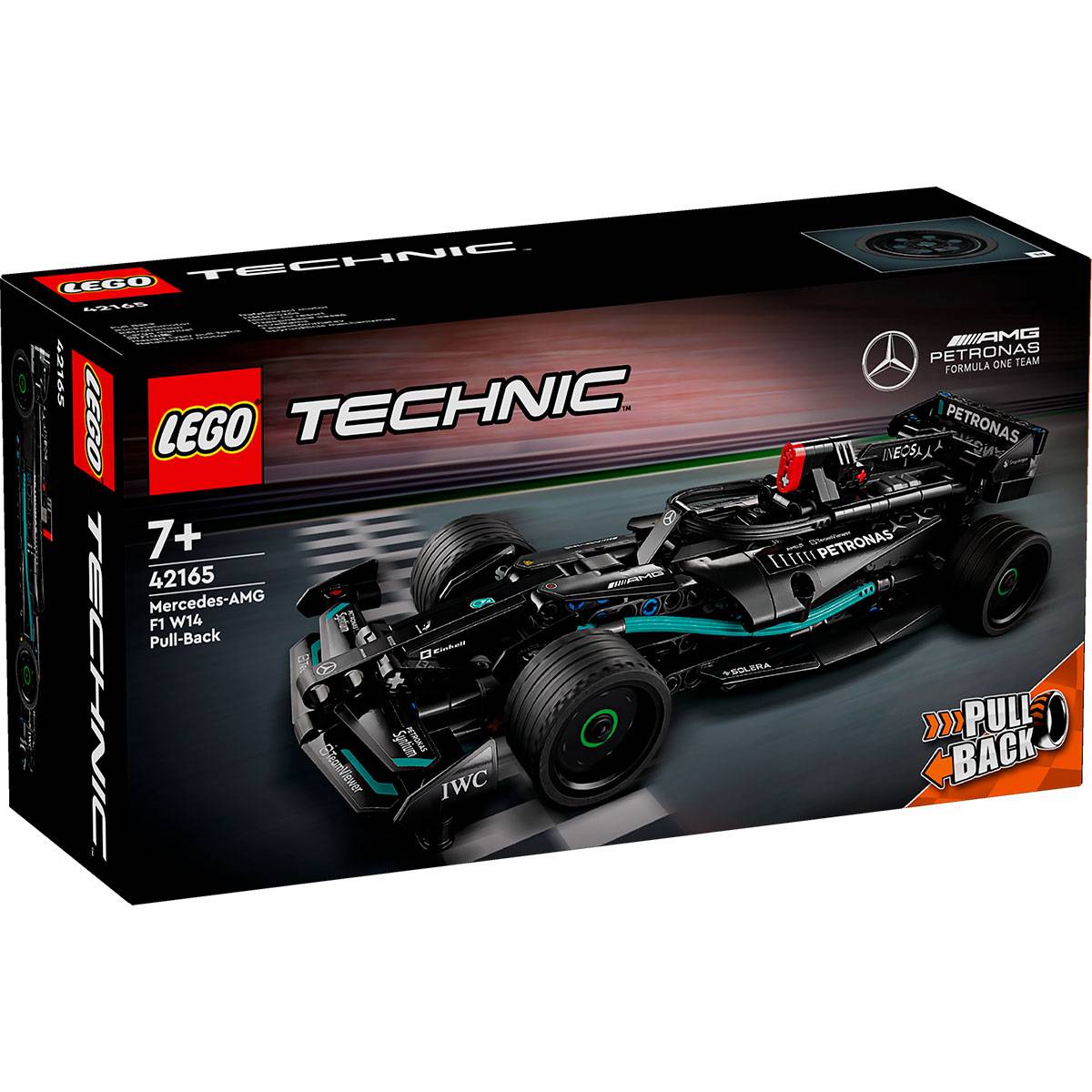 LEGO Technic: Mercedes-AMG F1 W14 E Performance Pull-Back | Idades 7+ | 240 Peças | Item 42165