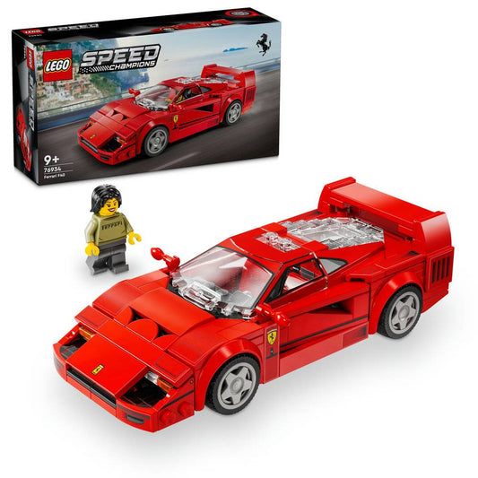 LEGO Speed Champions: Supercarro Ferrari F40 | Idades 9+ | 318 Peças | Item 76934