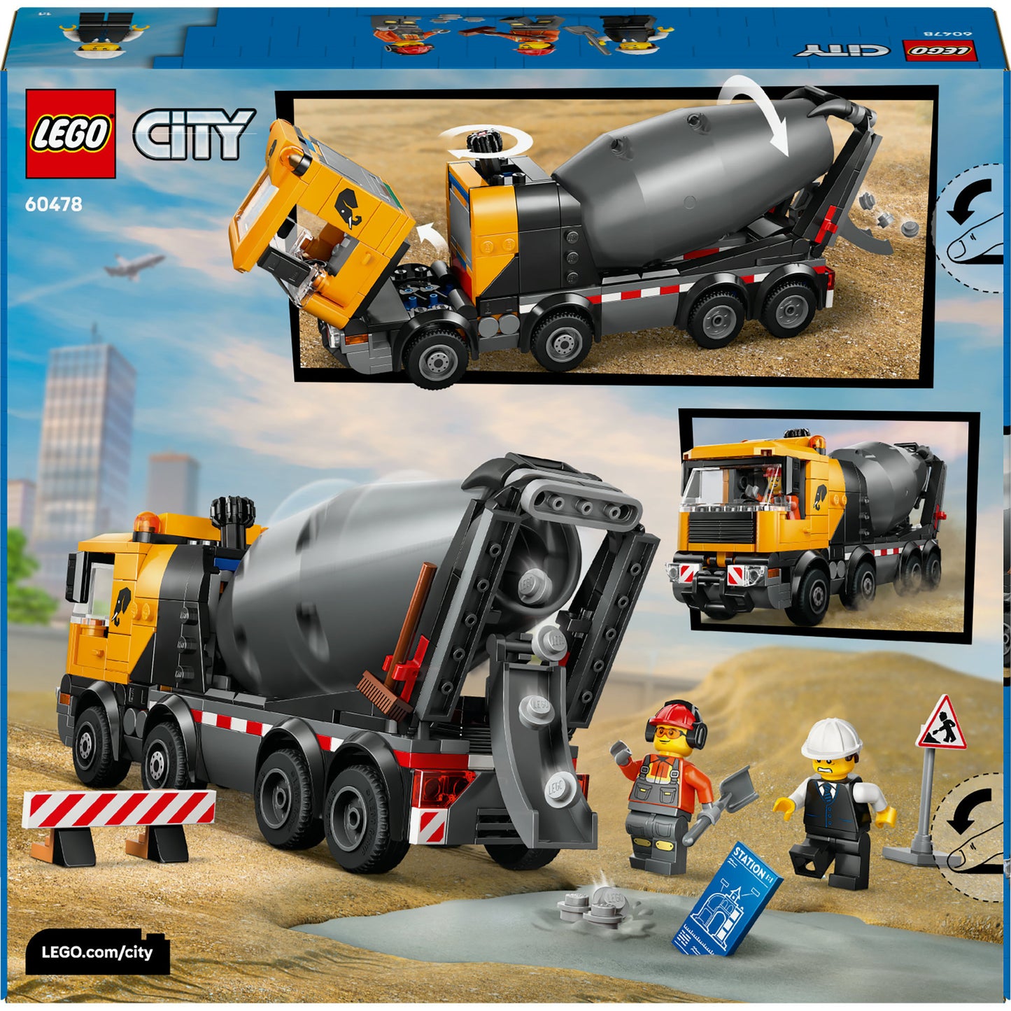 LEGO City Camião com Betoneira 60478 371 Peças