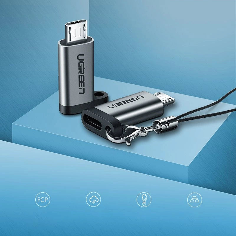 Ugreen adapter USB Type C to micro USB adapter gray (50590)_1
