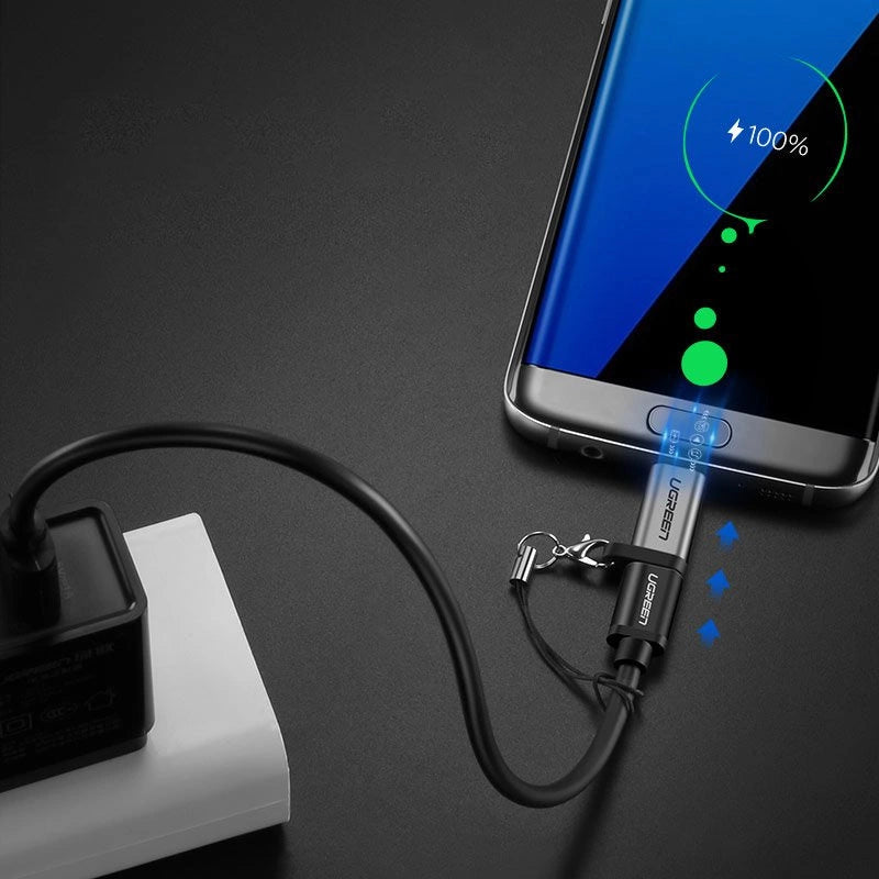 Ugreen adapter USB Type C to micro USB adapter gray (50590)_2
