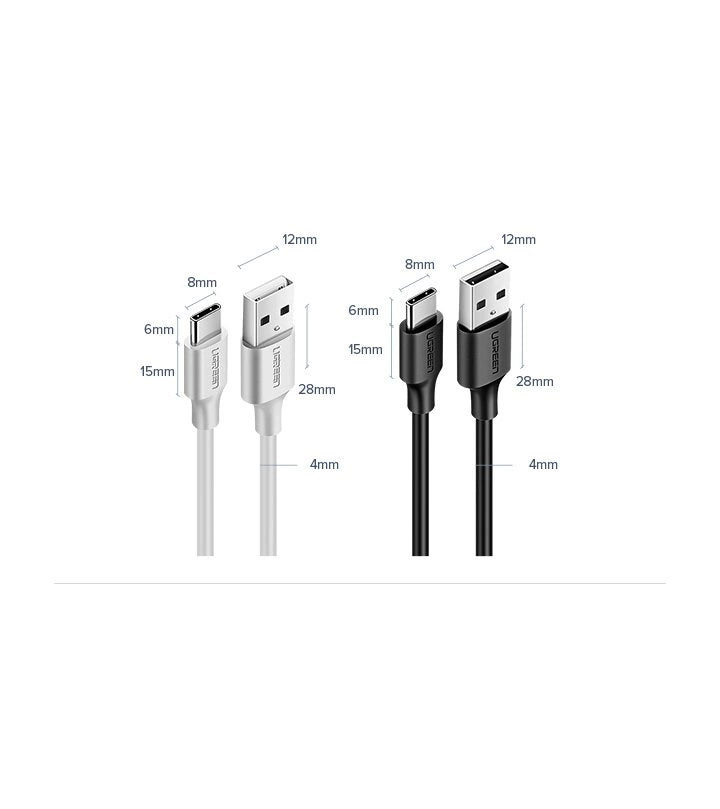 Ugreen US287 60116 USB-A / USB-C 2A cable 1m - black_9