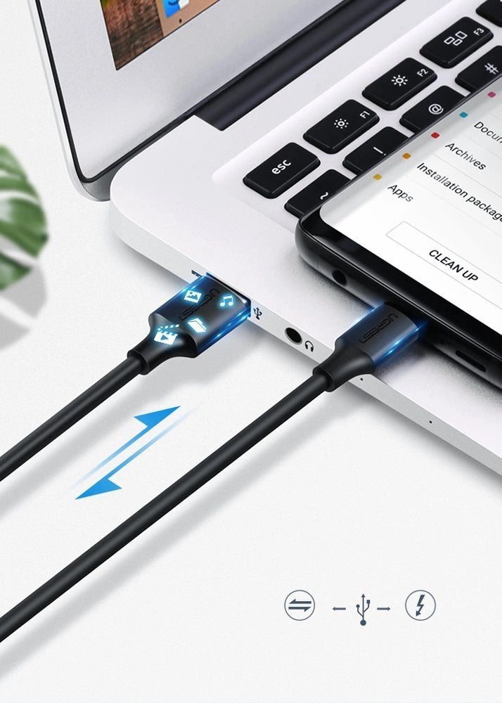 Ugreen US287 60116 USB-A / USB-C 2A cable 1m - black_4