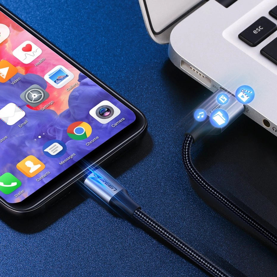 CABLE UGREEN USB-A USB-C ALUMINUM BRAID 1M BLACK_10