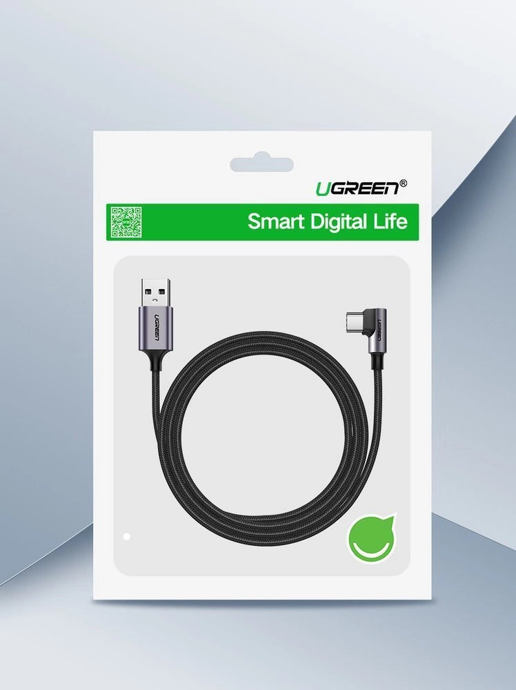 Ugreen US284 50941 USB-A (straight) / USB-C (angled) 3A Cable 1m - Gray_13