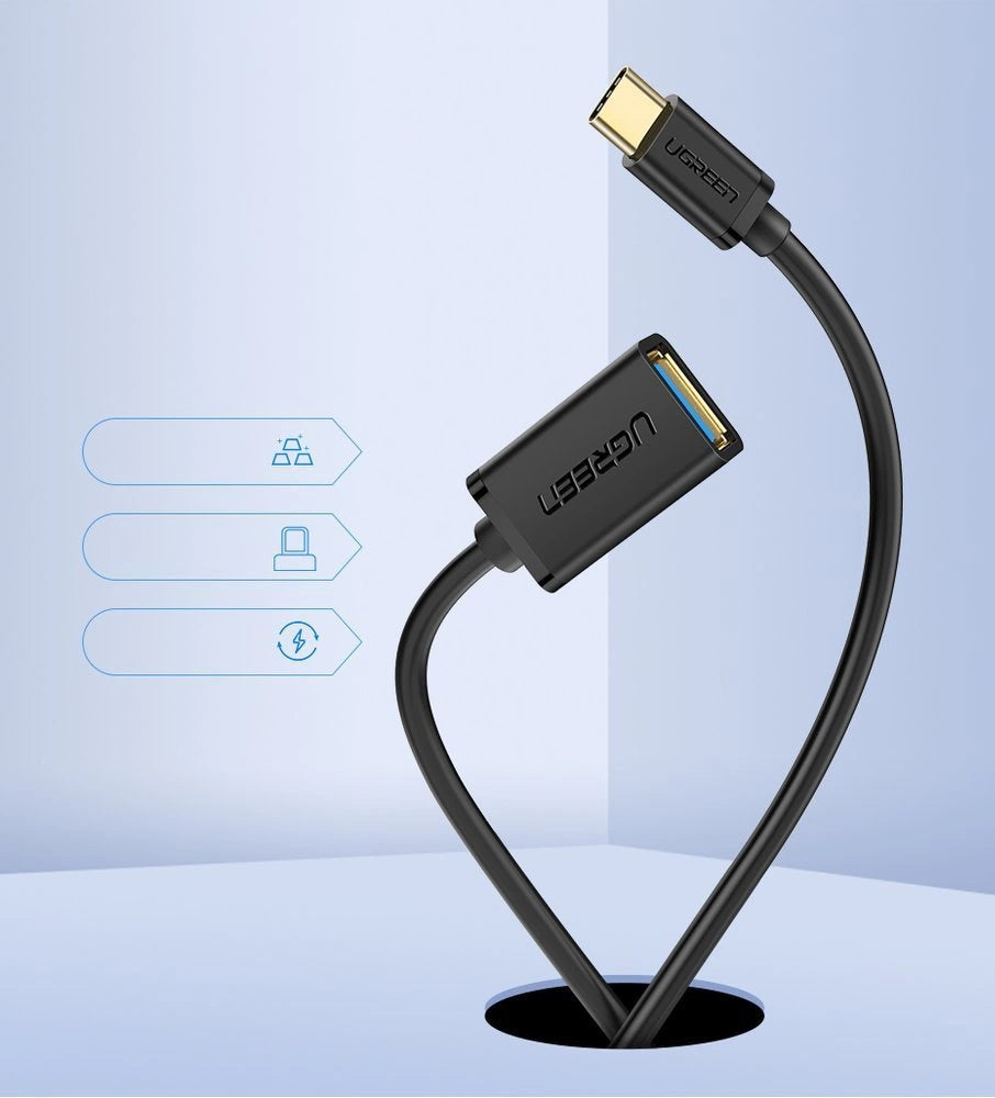 Ugreen US154 30701 USB-A 3.0 (female) / USB-C 3.0 (male) OTG adapter - black_1