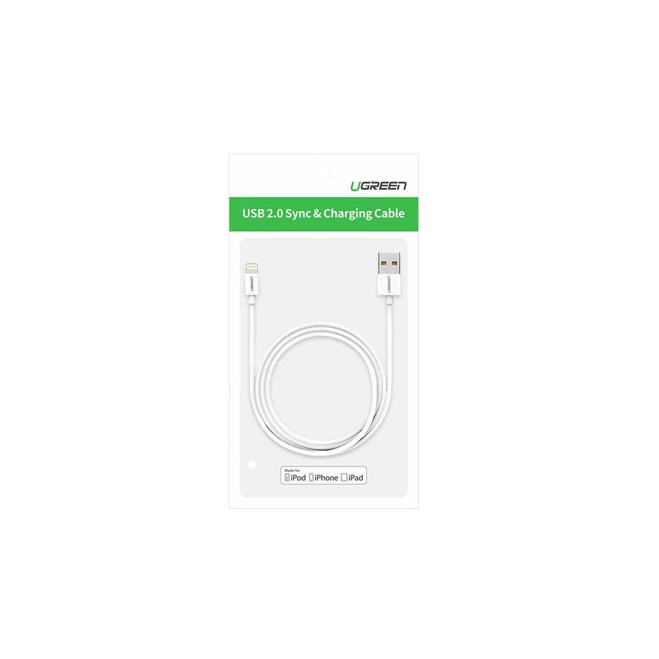 Ugreen US155 20728 USB-A / Lightning MFi 2.4A cable 1m - white_18
