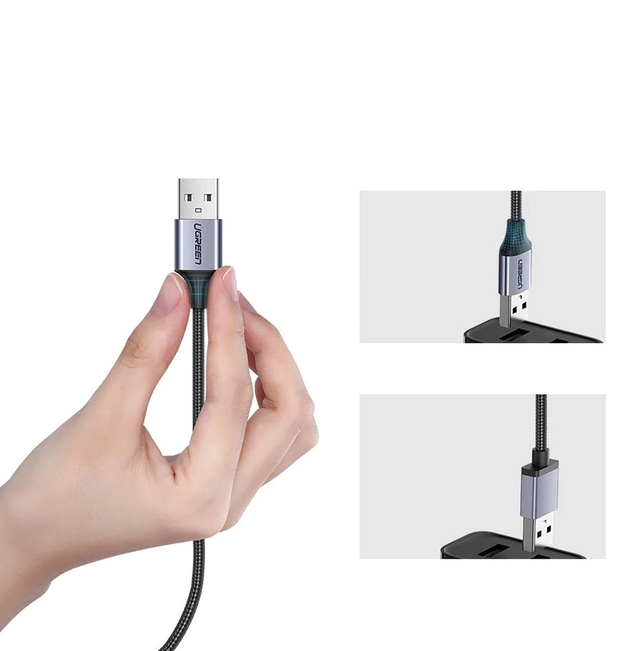 Ugreen US290 60148 USB-A / micro USB 2.4A cable 2m - gray_2