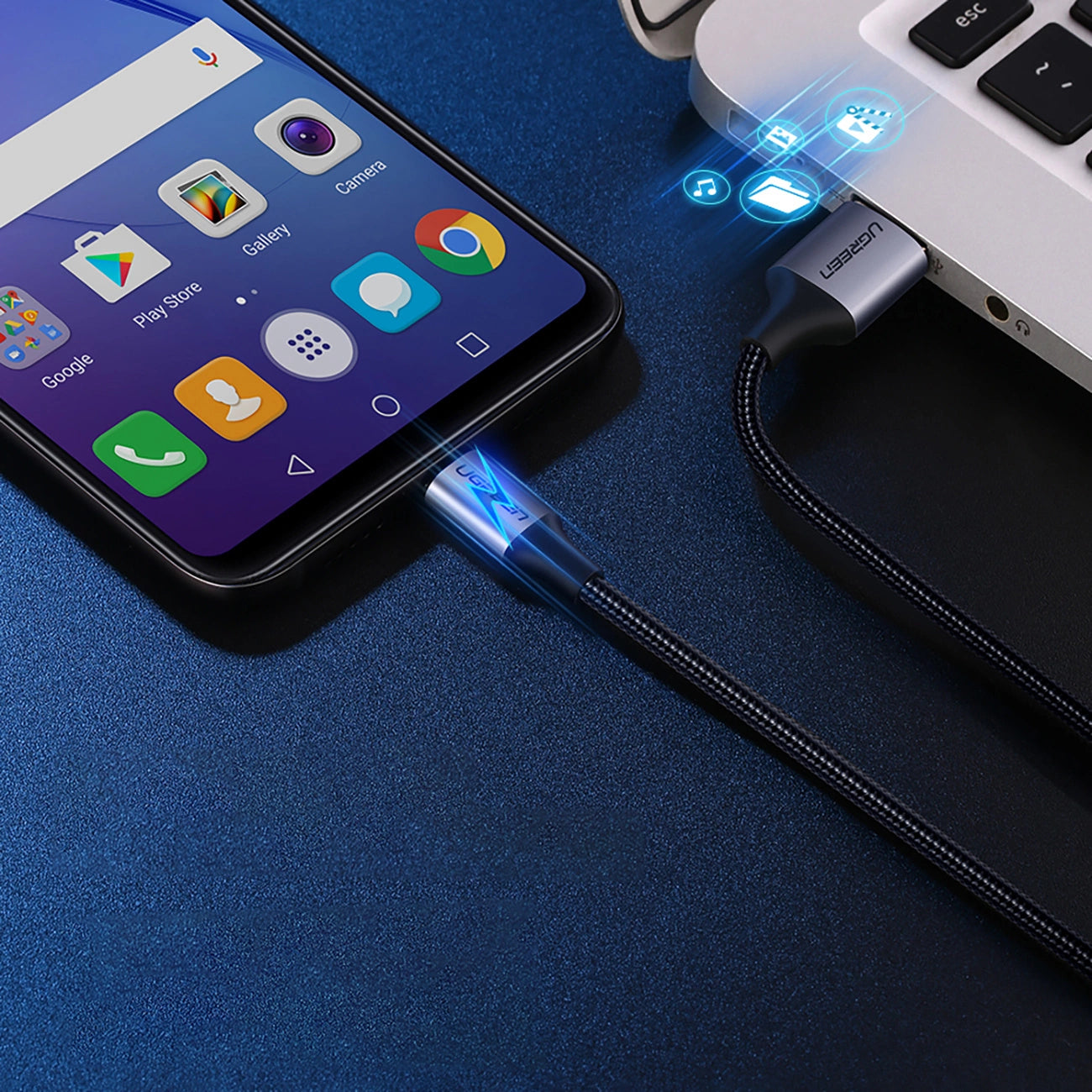 Ugreen US290 60148 USB-A / micro USB 2.4A cable 2m - gray_6