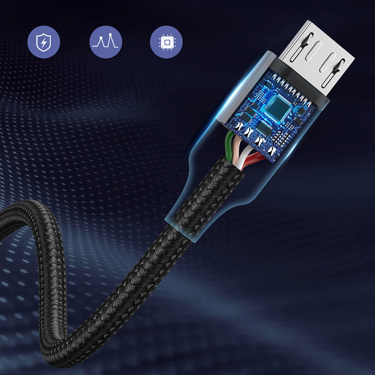 Ugreen US290 60148 USB-A / micro USB 2.4A cable 2m - gray_8