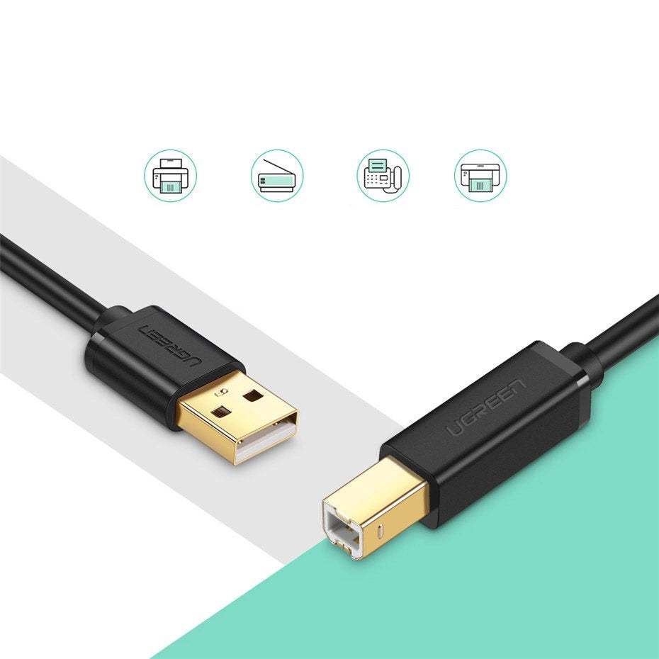 Ugreen cable USB - USB Type B cable (printer cable) 3m black (10351)_1