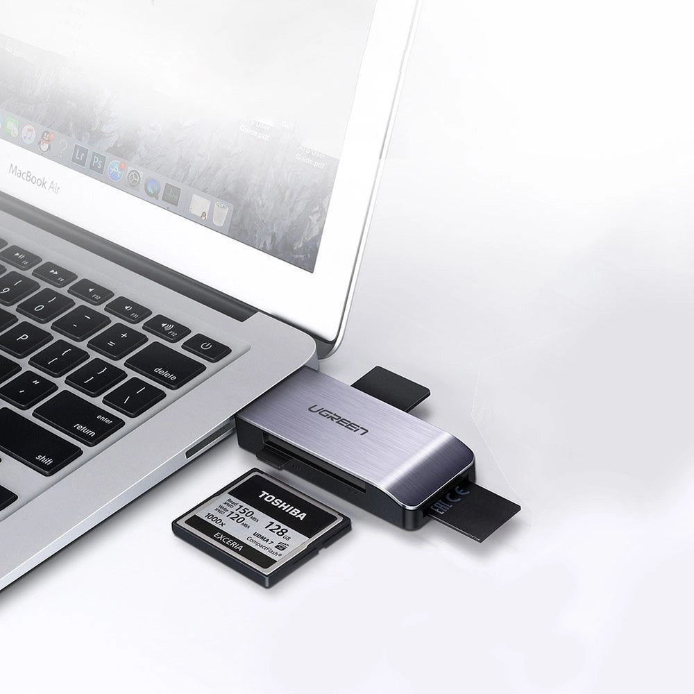 Ugreen SD / micro SD / CF / MS card reader for USB 3.0 gray (50541)_6