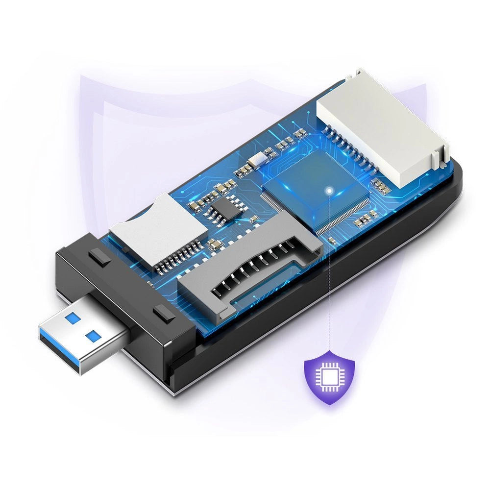 Ugreen SD / micro SD / CF / MS card reader for USB 3.0 gray (50541)_8