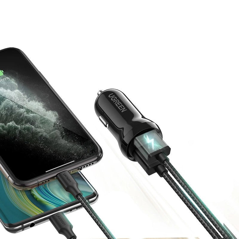 Ugreen car charger 2x USB 24W 4.8 A (2x 2.4 A) black (50875)_1