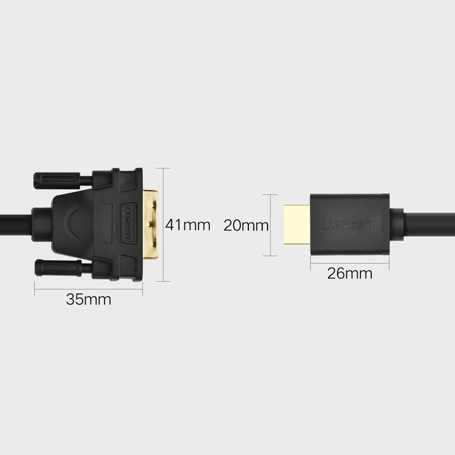 Ugreen HDMI - DVI 4K 60Hz 30AWG 1m black cable (30116)_12