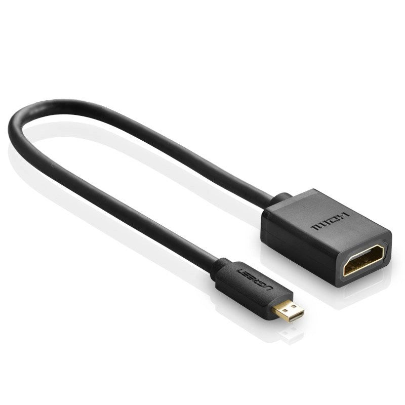 Ugreen cable adapter cable HDMI adapter - micro HDMI 19 pin 20cm black (20134)_1
