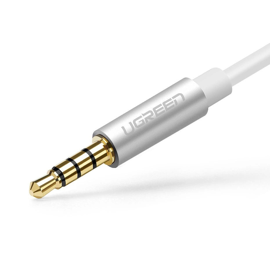 Ugreen cable cable headphone splitter 3.5 mm mini jack AUX microphone 20cm (microphone + stereo output) silver (30619)_5