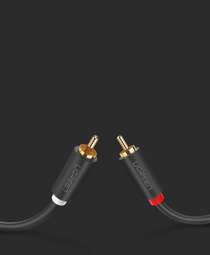 Ugreen AV104 10520 audio cable 2RCA (male) / 2RCA (male) 5m - gray_10