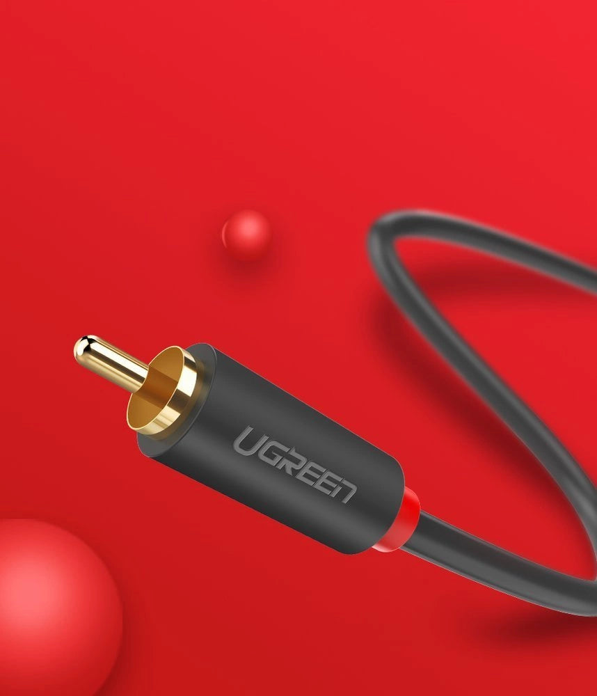 Ugreen AV104 10520 audio cable 2RCA (male) / 2RCA (male) 5m - gray_14