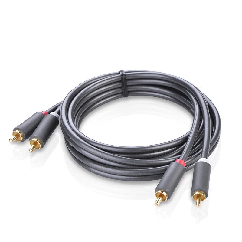 Ugreen AV104 10520 audio cable 2RCA (male) / 2RCA (male) 5m - gray_2