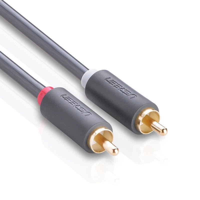 Ugreen AV104 10520 audio cable 2RCA (male) / 2RCA (male) 5m - gray_3