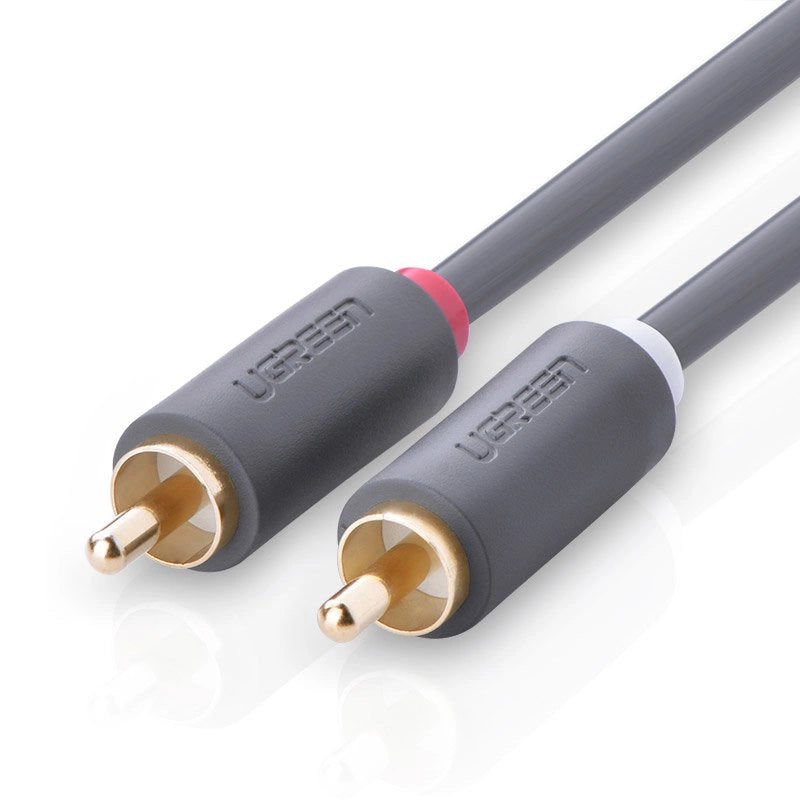 Ugreen AV104 10520 audio cable 2RCA (male) / 2RCA (male) 5m - gray_4