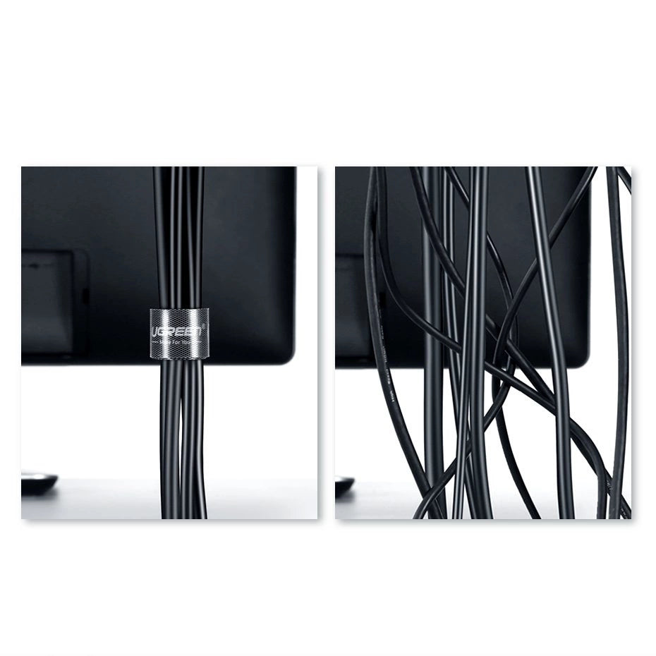 Ugreen velcro tape velcro cable organizer 2m black (40354)_2