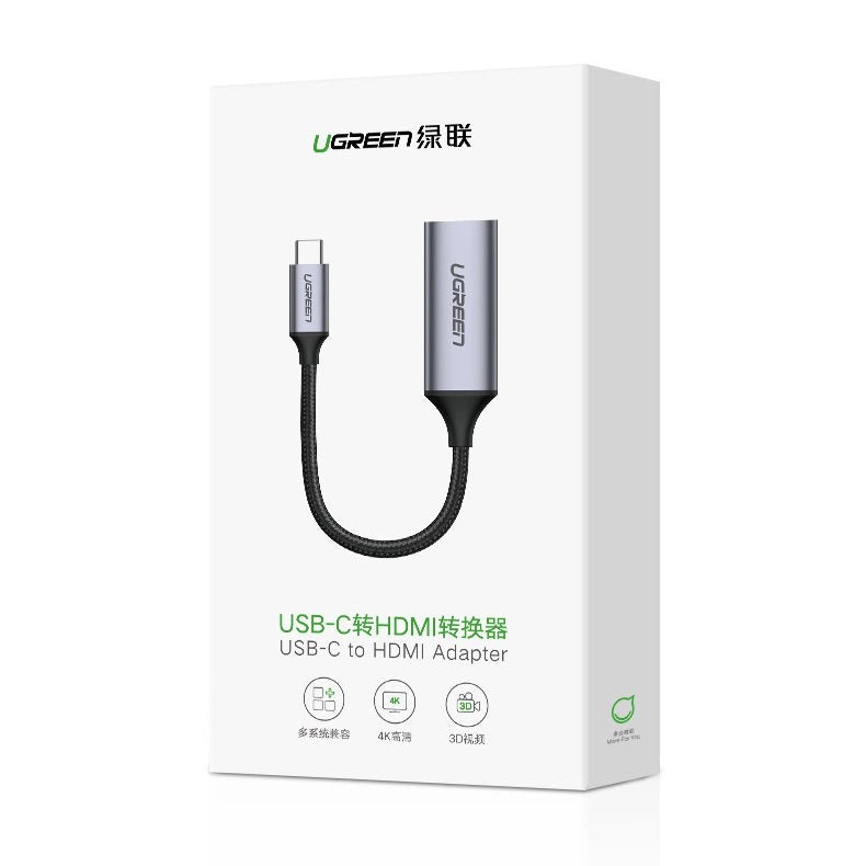 Ugreen USB Type C to HDMI 2.0 Adapter 4K @ 60 Hz Thunderbolt 3 for MacBook / PC gray (70444)_12
