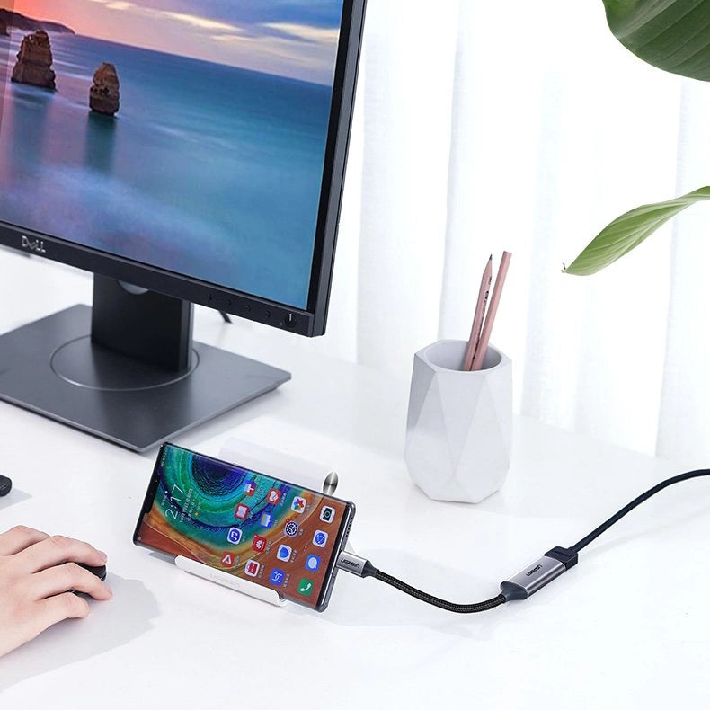 Ugreen USB Type C to HDMI 2.0 Adapter 4K @ 60 Hz Thunderbolt 3 for MacBook / PC gray (70444)_5