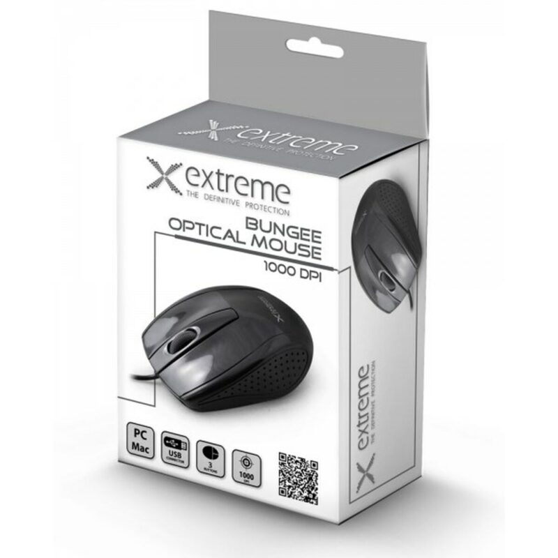 Rato Ótico com fios ESPERANZA EXTREME BUNGEE 3D USB Preto