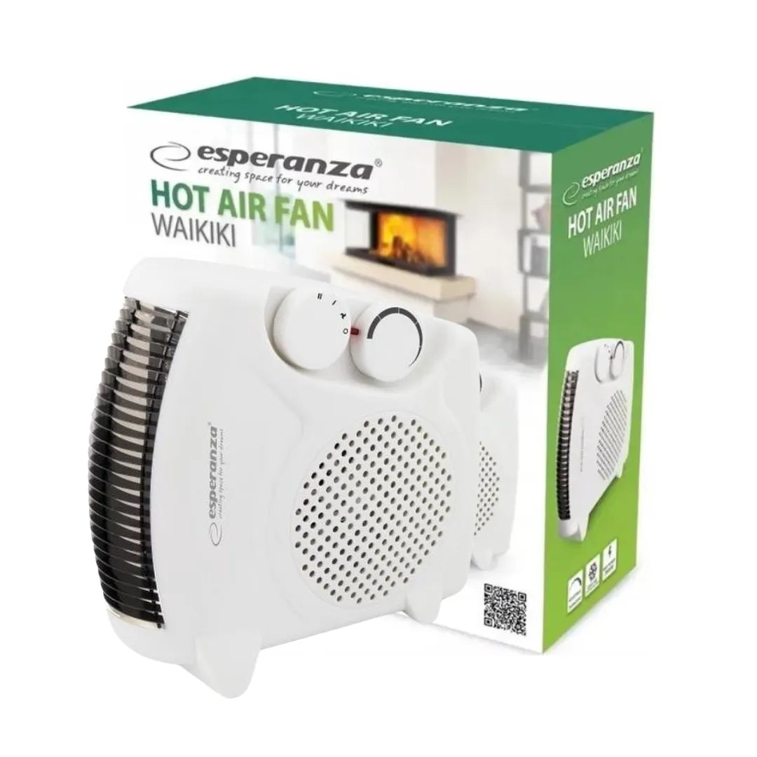 Esperanza Aquecedor Compacto Compacto 2 em 1 1000W/2000W Waikiki