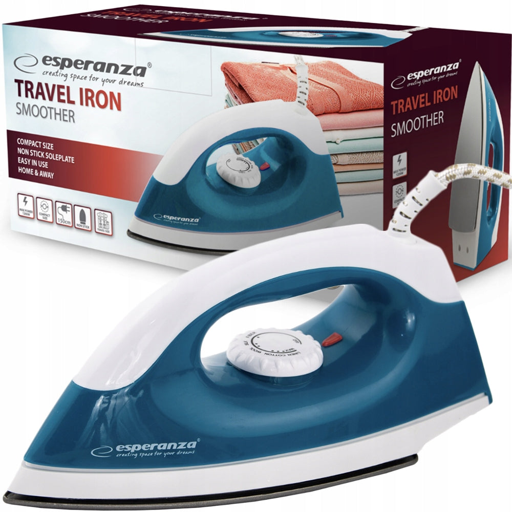 Esperança Ferro de Engomar Smoother 1200W Branco e Azul_0