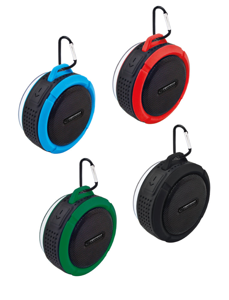 Coluna Bluetooth Casa de Banho Esperanza Country Preta/Azul
