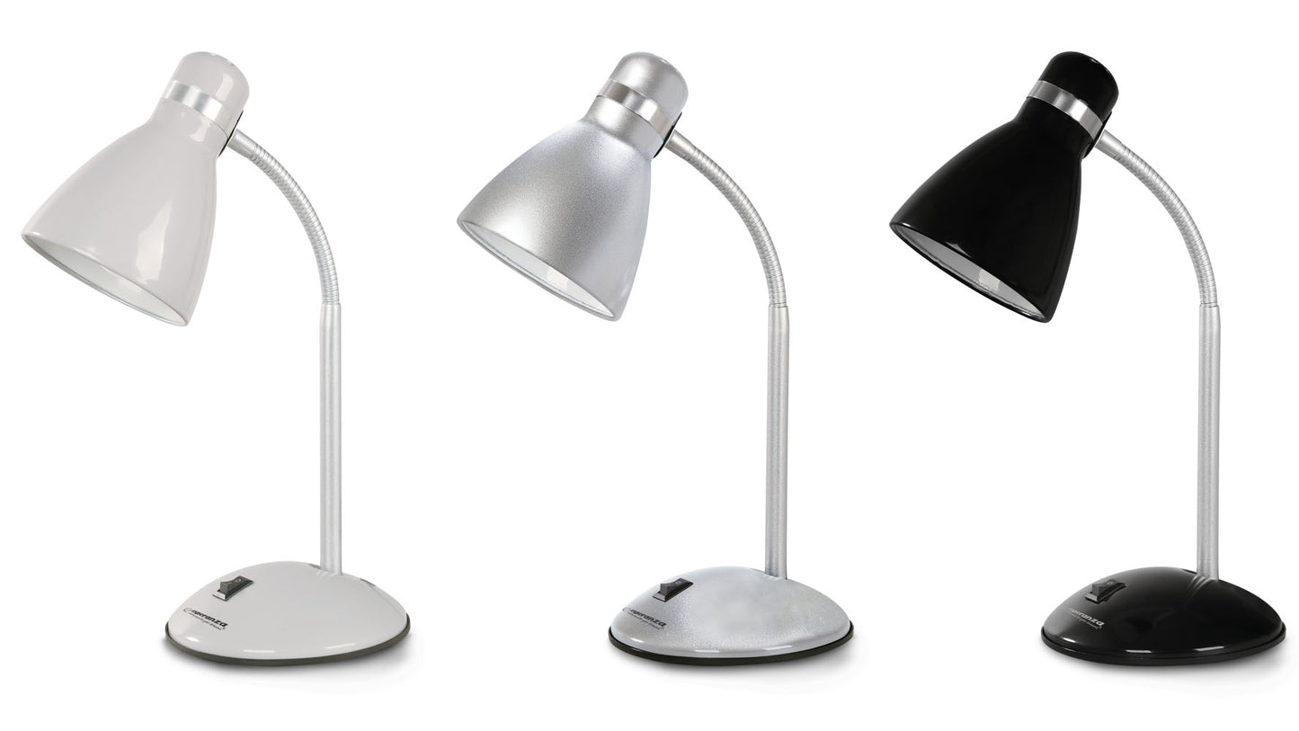 Candeeiro de secretária Alkes, Esperanza / E27 / LED / 12W / Branco