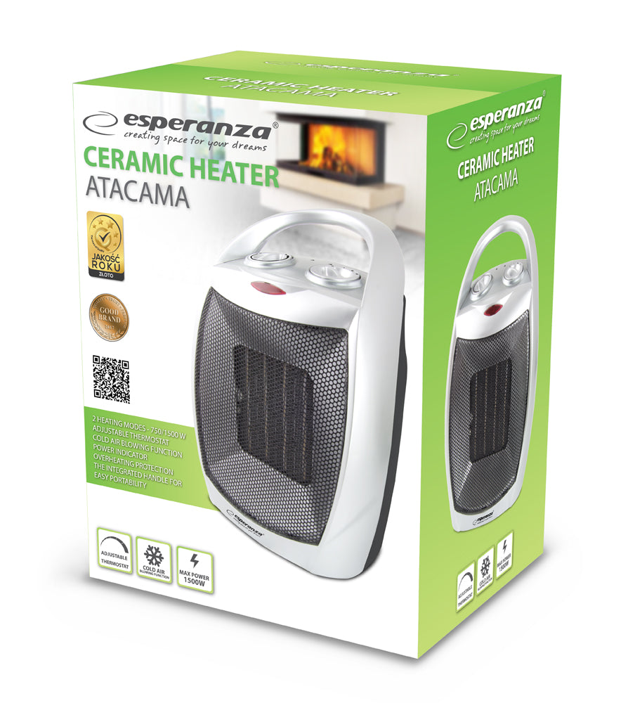 Aquecimento interior cerâmico Esperanza EHH006 1500W