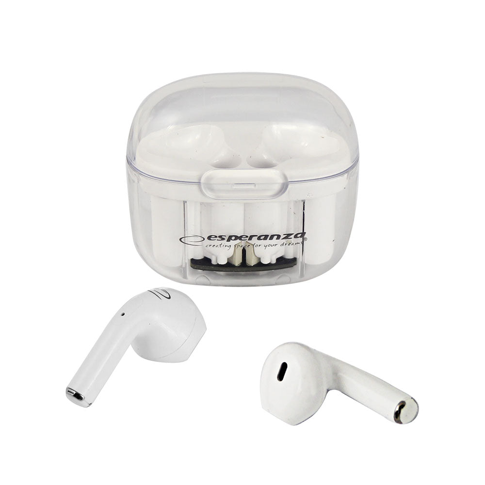 Auriculares Bluetooth TWS Earphones Esperanza Brancos EH237W
