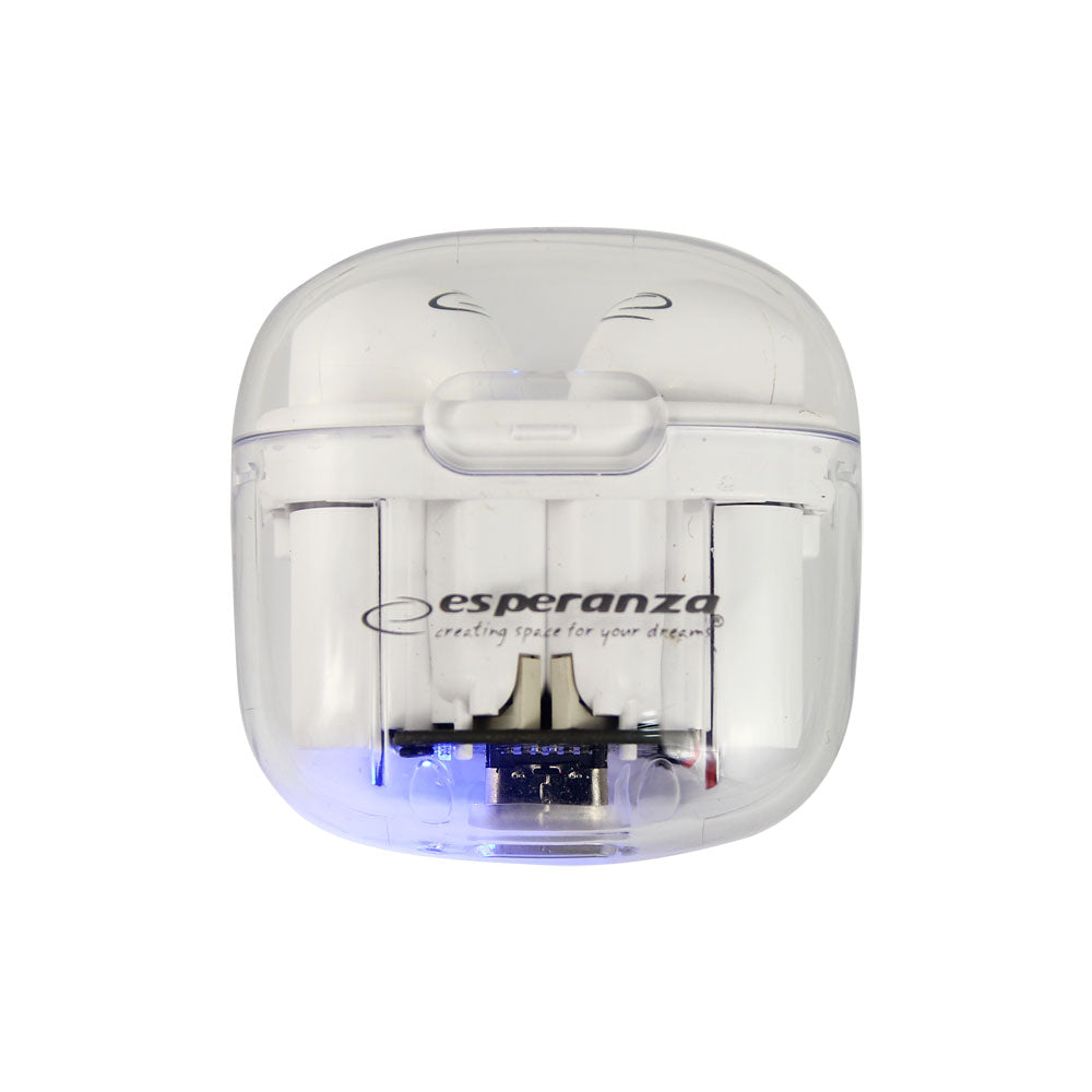 Auriculares Bluetooth TWS Earphones Esperanza Brancos EH237W