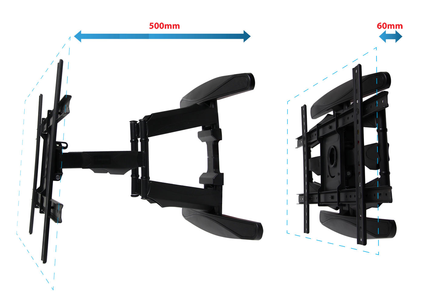 Suporte TV Parede Esperanza Inclinável para TV de 40" a 80" Máx. 68.2kg