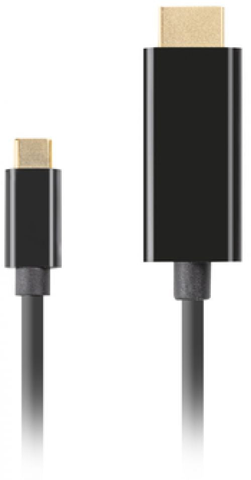 Cabo USB-C para HDMI Lanberg / Macho/Macho / 4k / 60hz / 3m / Preto