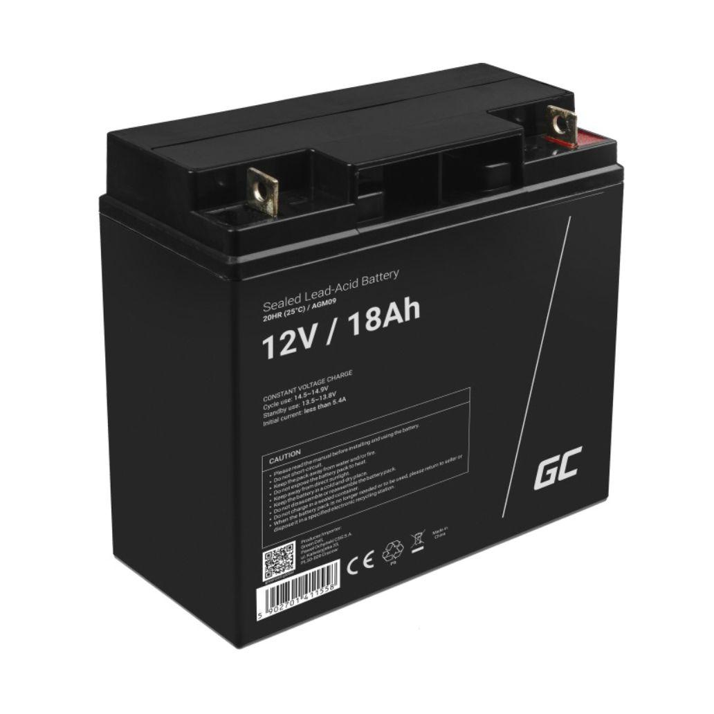 Bateria de Chumbo Gel Green Cell 12V 18Ah AGM09