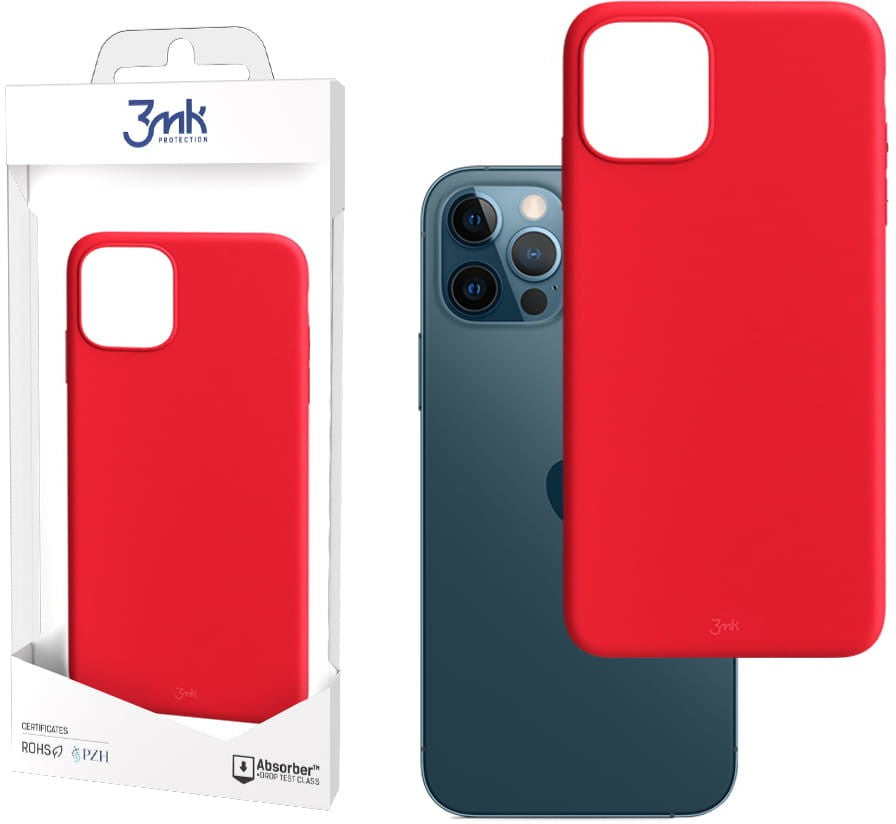 Capa para iPhone 13 Pro da Série 3mk Matt Case - Vermelha