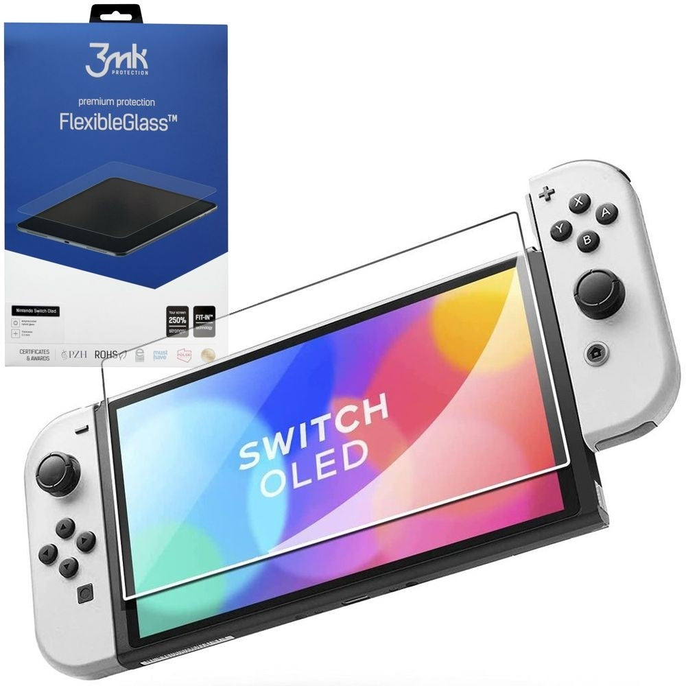 Película Protetora 3mk para Consola Nintendo Switch OLED 8.3'' / FlexibleGlass™