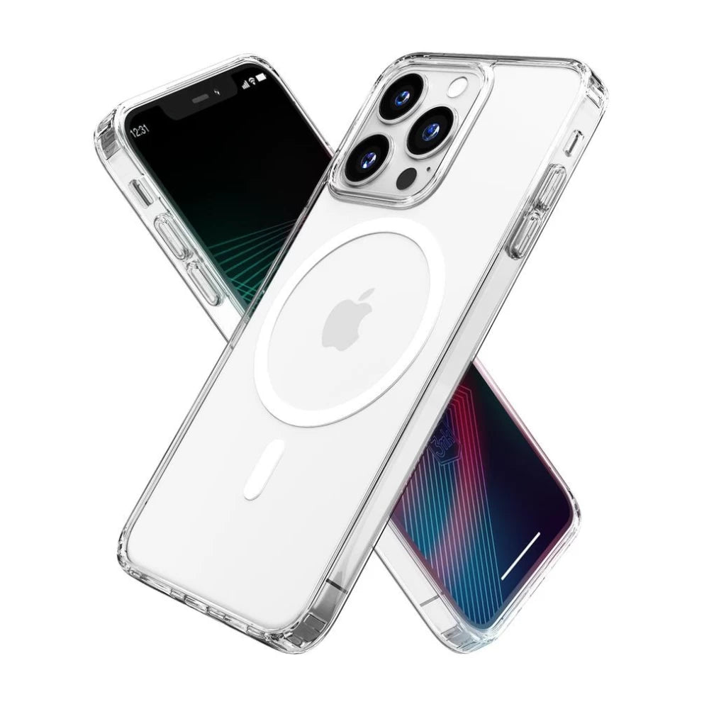 Capa para iPhone 14 Pro Max Compatível com MagSafe / MagCase / Transparente 3mk