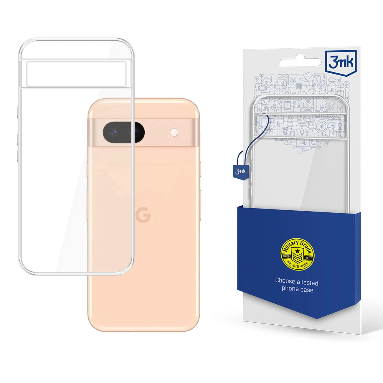 Capa Protetora 3mk para Smartphone Samsung Galaxy A14 4G / 5G / Armor Case / Transparente