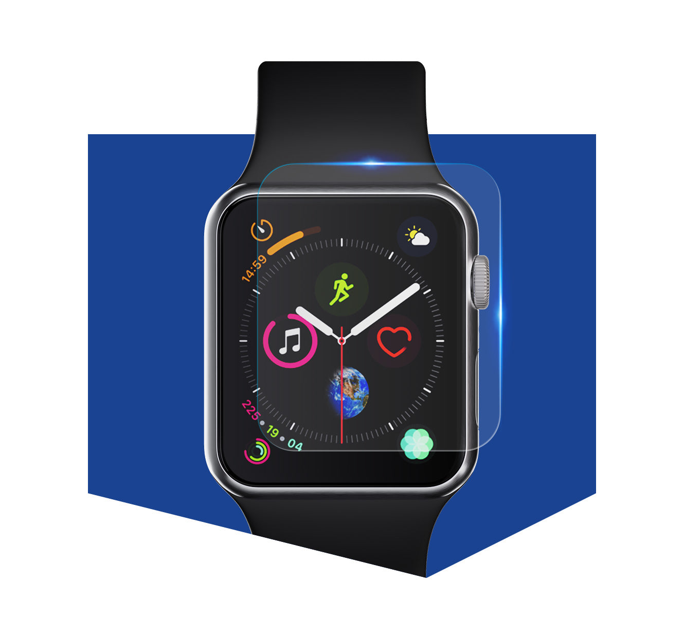 Película de Proteção / 3mk / em vidro híbrido / para Smartwatch Garmin Instinct 2X