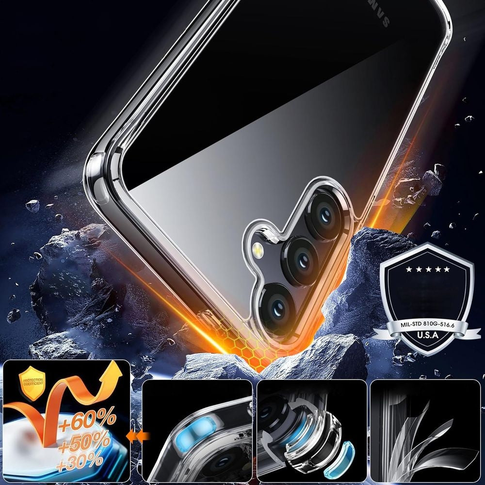 Capa Protetora 3mk para Samsung Galaxy A35 5G / Armor Case / Transparente