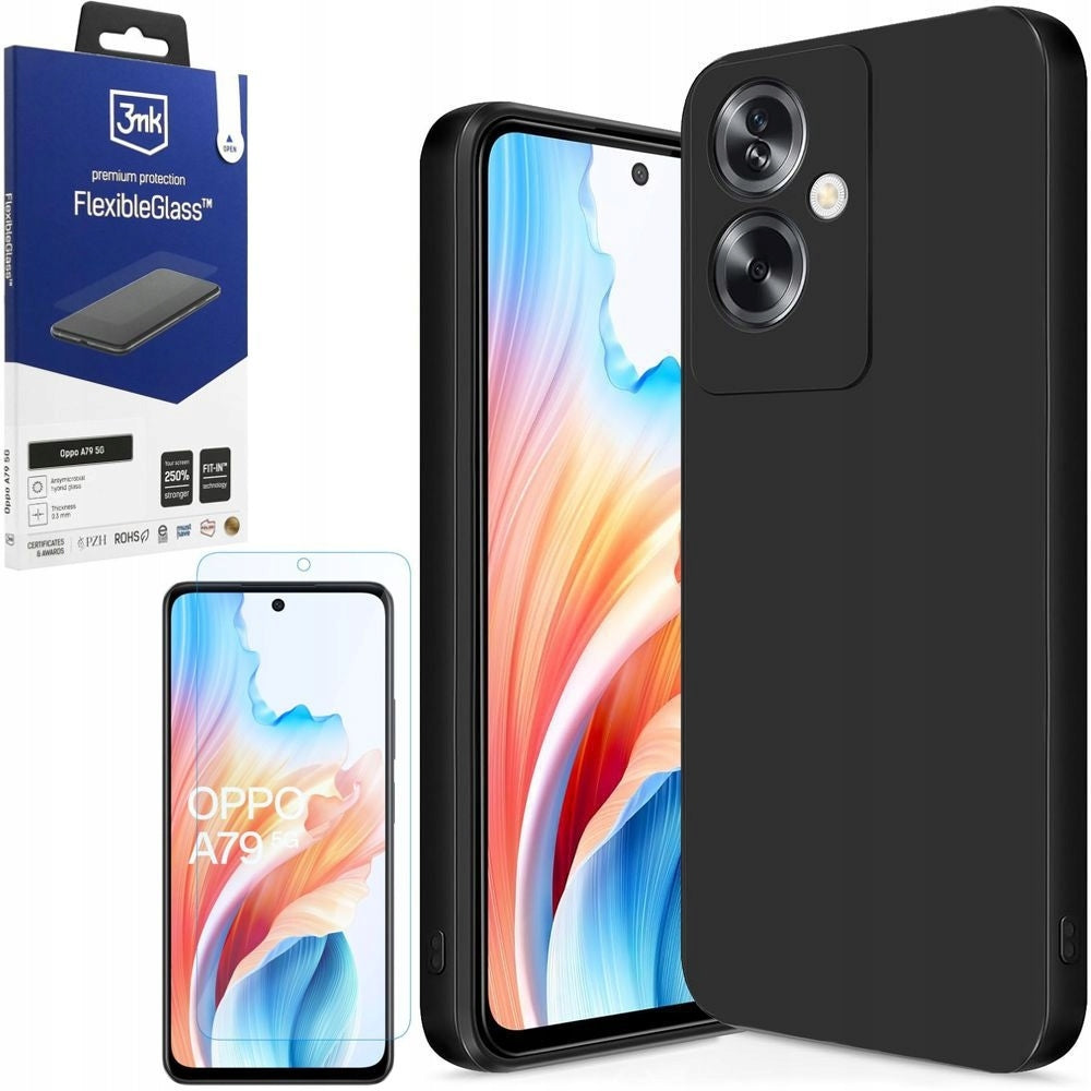 Capa Protetora / 3mk / para Smartphone Oppo A79 5G / Preto / Matt Case