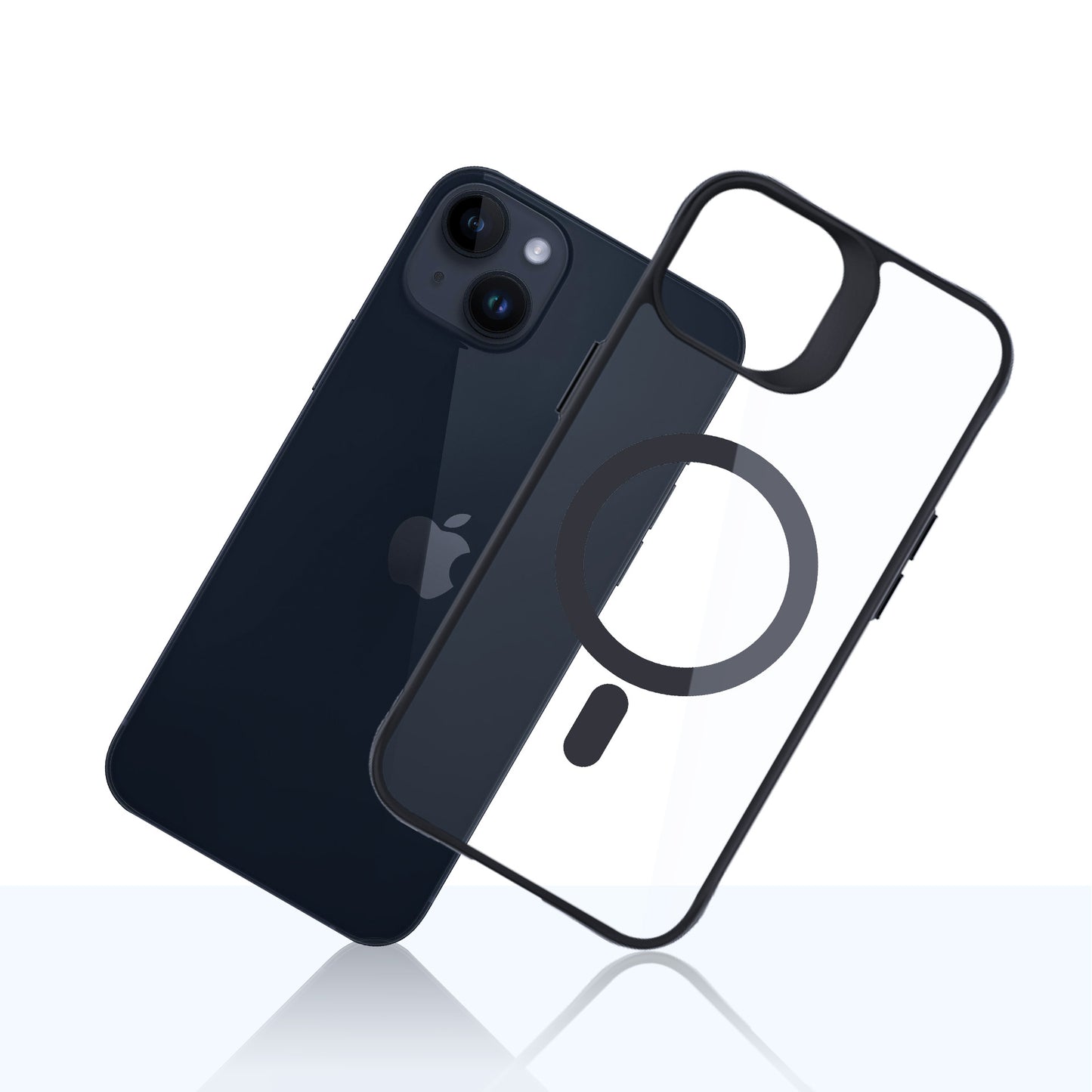 Capa Protetora Transparente / 3mk / para Smartphone, iPhone 14 Plus / com Moldura Preta / Satin Armor MagCase com MagSafe