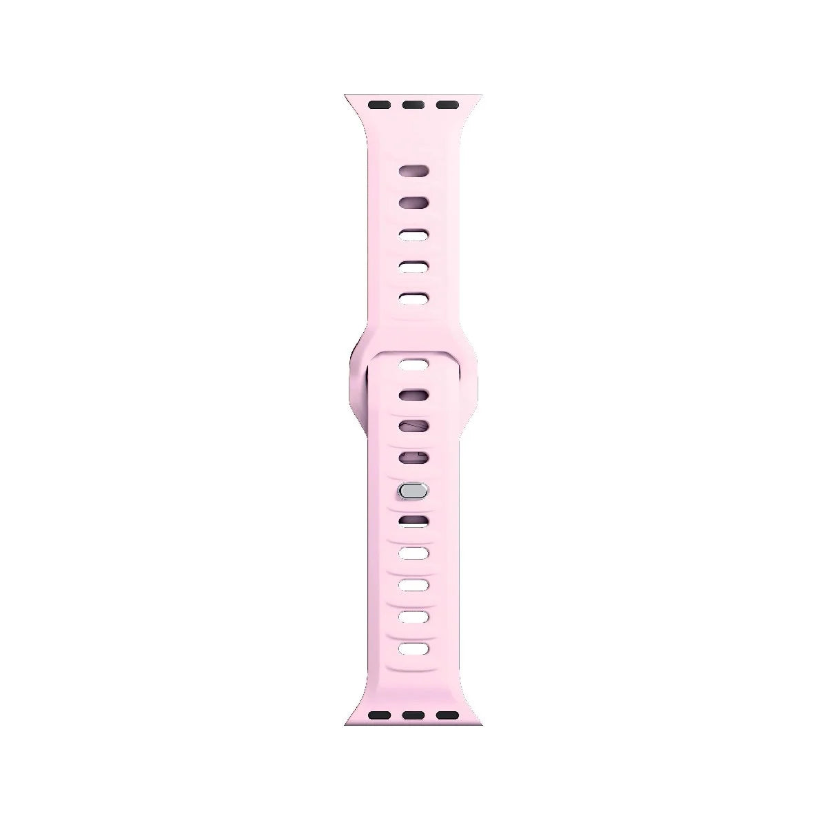 Pulseira de Silicone Rosa / 3mk / para Relógio Unteligente / Apple Watch 42 mm, 44 mm, 45 mm e 49 mm.