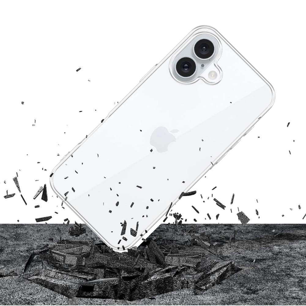 Capa Protetora 3mk Clear Case para iPhone 16 Plus - Transparente e de Proteção Premium